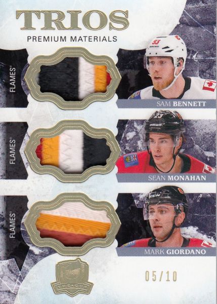 patch karta BENNET/MONAHAN/GIORDANO 17-18 UD The Cup Trios /10
