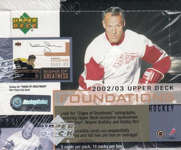 2002-03 Upper Deck Foundations Hockey Hobby Box