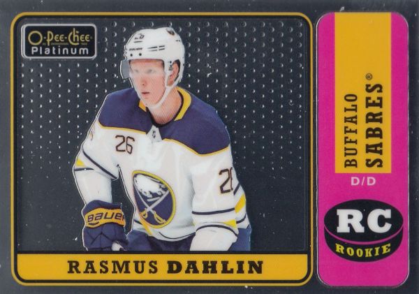 insert RC karta RASMUS DAHLIN 18-19 OPC Platinum Rookie Retro číslo R-66