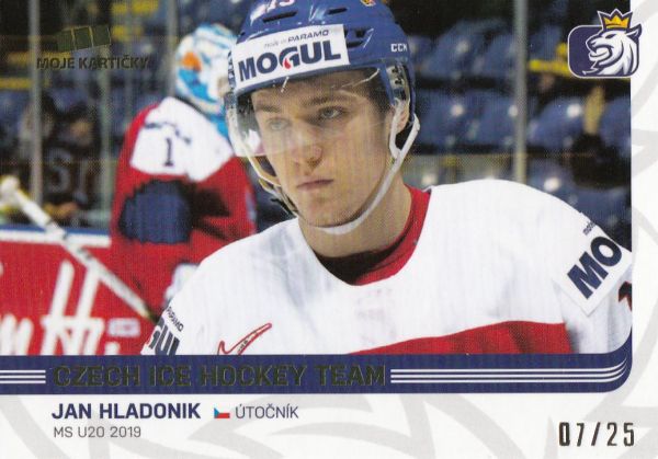 paralel karta JAN HLADONIK 18-19 Czech Ice Hockey Team Gold /25