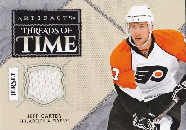 jersey karta JEFF CARTER 18-19 Artifacts Threads of Time číslo TT-JC