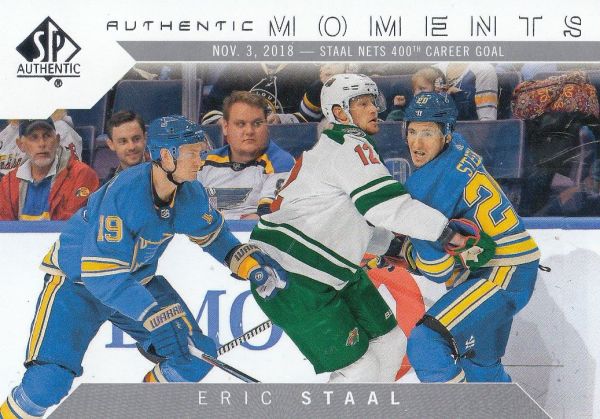 insert karta ERIC STAAL 18-19 SP Authentic Authentic Moments číslo 115