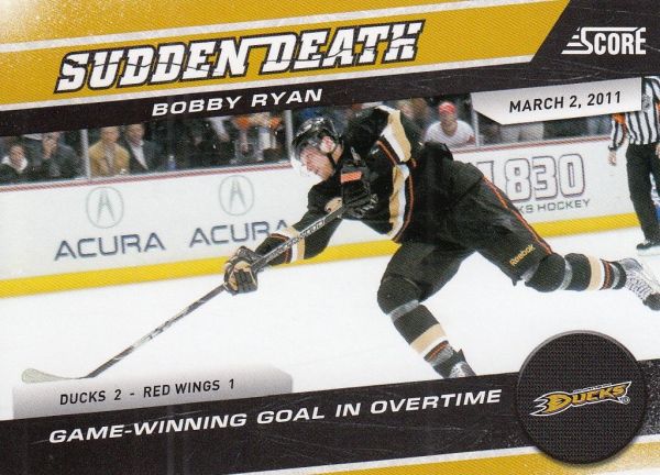 insert karta BOBBY RYAN 11-12 Score Sudden Death číslo 13