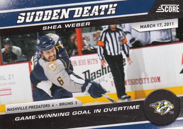 insert karta SHEA WEBER 11-12 Score Sudden Death číslo 10