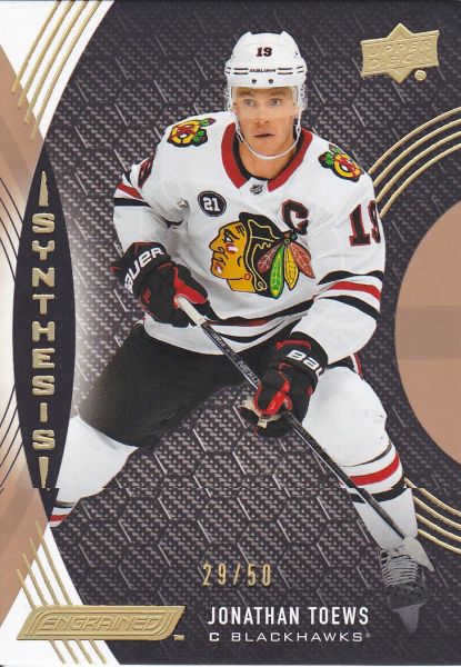 insert karta JONATHAN TOEWS 18-19 Engrained Synthesis Grip Parallel /50