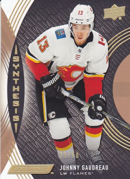 paralel karta JOHNNY GAUDREAU 18-19 Engrained Synthesis Grip Parallel /50