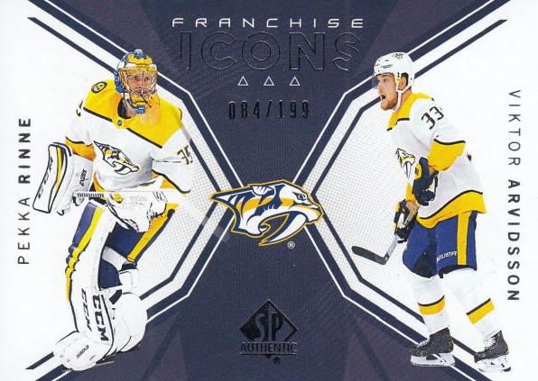 insert karta RINNE/ARVIDSSON 18-19 SP Authentic Franchiese Icons /199