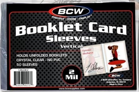 BCW Obaly na karty Vertical Booklet Sleeves, balení (50 ks)
