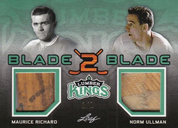 stick karta RICHARD/ULLMAN 16-17 Leaf Lumber Kings Blade 2 Blade Emerald 1/1