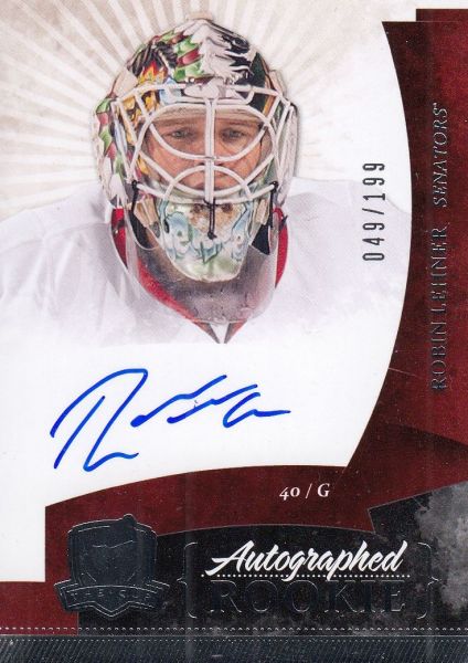 AUTO RC karta ROBIN LEHNER 10-11 UD The CUP Autographed Rookie /199