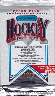 1991-92 Upper Deck Czech Edition Hockey balíček