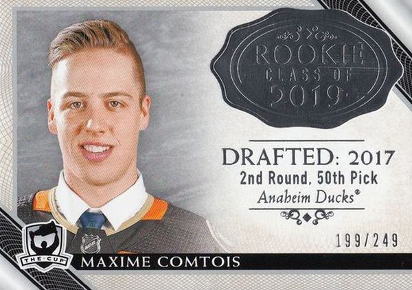 insert RC karta MAXIME COMTOIS 18-19 UD The CUP Rookie Class of 2019 /249