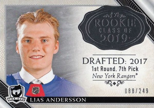 insert RC karta LIAS ANDERSSON 18-19 UD The CUP Rookie Class of 2019 /249