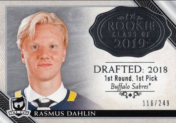 insert RC karta RASMUS DAHLIN 18-19 UD The CUP Rookie Class of 2019 /249