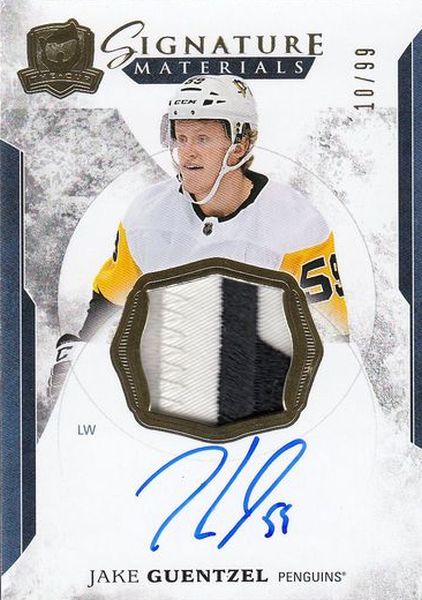 AUTO patch karta JAKE GUENTZEL 17-18 UD The CUP Signature Materials /99
