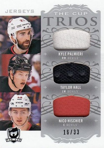 jersey karta PALMIERI/HALL/HISCHIER 18-19 UD The CUP Trios Jersey /33