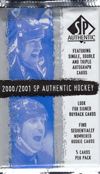 2000-01 Upper Deck SP Authentic Hockey Hobby Balíček