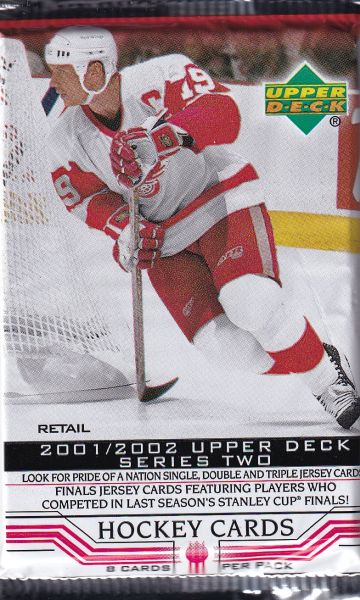 2001-02 Upper Deck Series 2 Hockey Retail Balíček