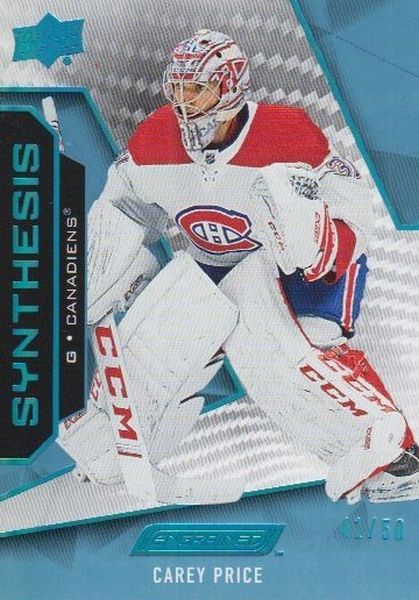 insert karta CAREY PRICE 19-20 Engrained Synthesis Blue /50