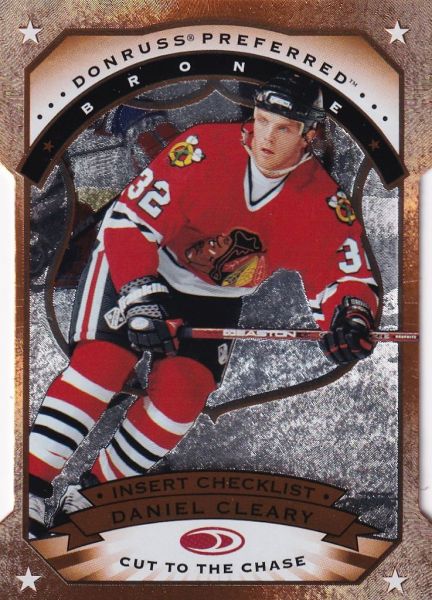 paralel karta DANIEL CLEARY 97-98 Donruss Preferred Bronze Cut to the Chase