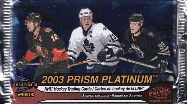 2002-03 Pacific Prism Platinum McDonald Hockey Balíček
