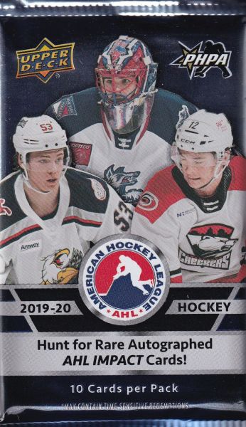 2019-20 Upper Deck AHL Hockey Hobby Balíček