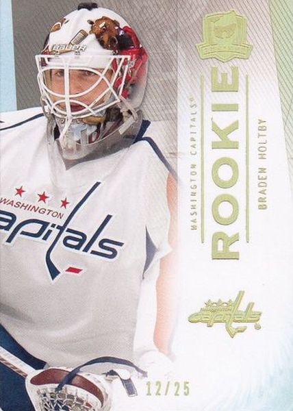 insert RC karta BRADEN HOLTBY 09-10 UD The Cup Rookie Gold /25
