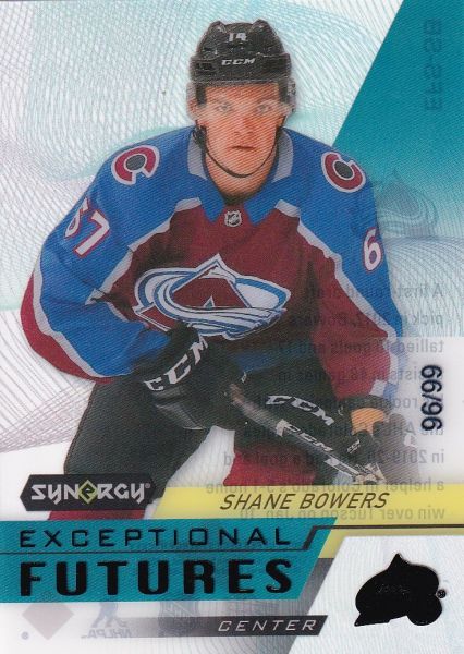 insert RC karta SHANE BOWERS 20-21 Synergy Exceptional Futures Black /99
