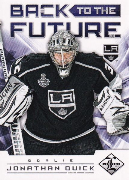 insert karta QUICK/BRODEUR 12-13 Limited Back to the Future /199
