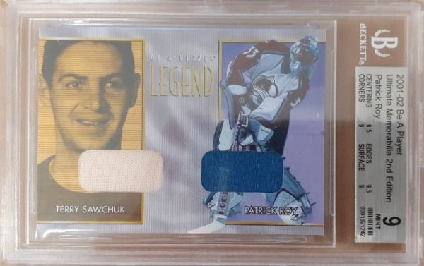 jersey karta SAWCHUK/ROY 01-02 BAP Ultimate Memorabilia Legend /20