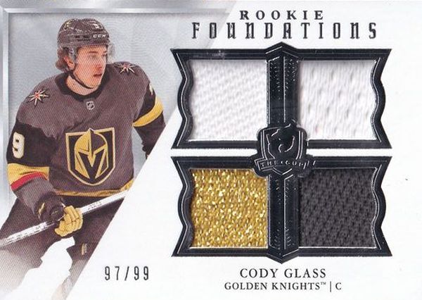 jersey RC karta CODY GLASS 19-20 UD The CUP Rookie Foundations /99