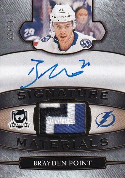 AUTO patch karta BRAYDEN POINT 18-19 UD The CUP Signature Materials Update /99