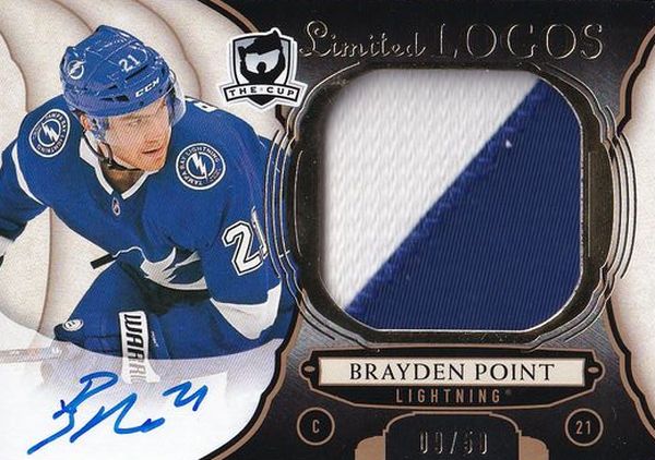 AUTO patch karta BRAYDEN POINT 18-19 UD The CUP Limited Logos Update /50