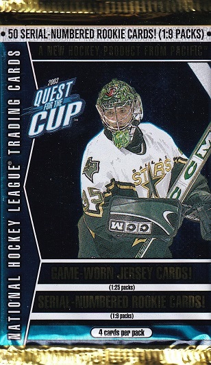 2002-03 Pacific Quest for the Cup Hockey Retail Balíček