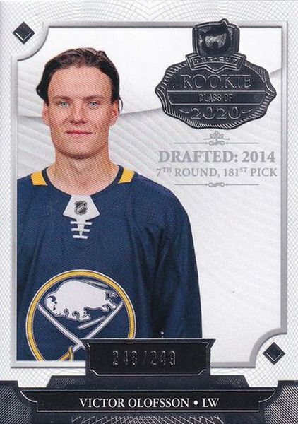 insert RC karta VICTOR OLOFSSON 19-20 UD The CUP Rookie Class of 2020 /249