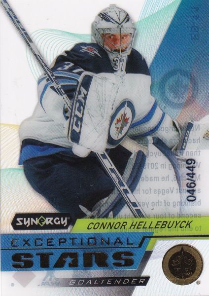 insert karta CONNOR HELLEBUYCK 20-21 Synergy Exceptional Stars Gold /449