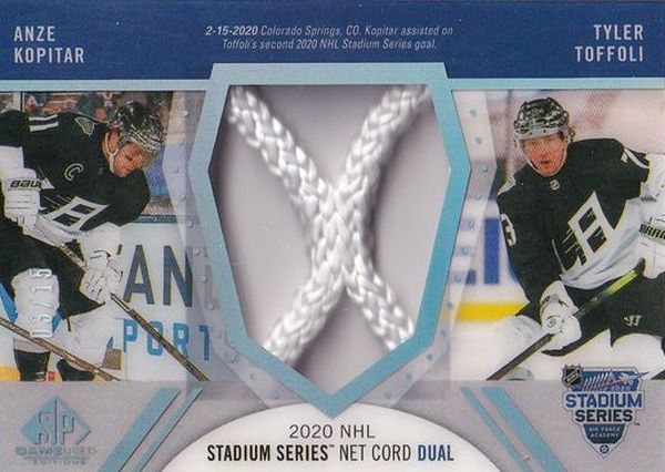 net karta KOPITAR/TOFFOLI 20-21 SPGU NHL Stadium Series Net Cord Dual /15