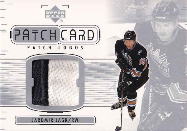 patch karta JAROMÍR JÁGR 01-02 UD Patch Card Logos číslo PL-JJ