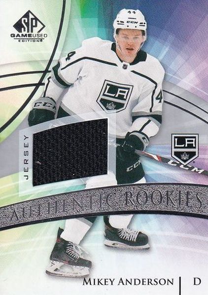 jersey RC karta MIKEY ANDERSON 20-21 SPGU Authentic Rookies Silver Jersey 