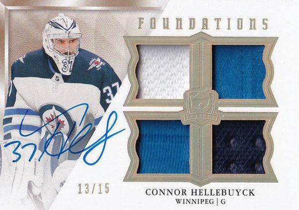 AUTO jersey karta CONNOR HELLEBUYCK 19-20 UD The CUP Foundations /15