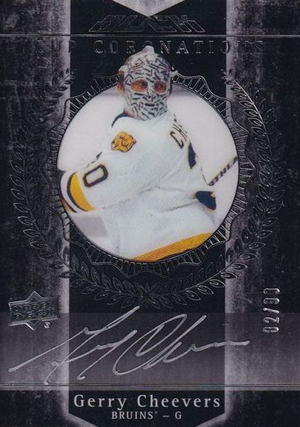 AUTO karta GERRY CHEEVERS 15-16 UD Black Cup Coronations /99