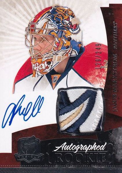 AUTO RC patch karta JACOB MARKSTROM 10-11 UD The CUP Autographed Rookie /249