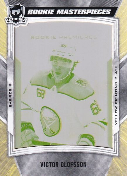 insert RC karta VICTOR OLOFSSON 19-20 UD The CUP Rookie Masterpieces 1/1