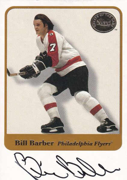 AUTO karta BILL BARBER 01-02 Fleer Greats of the Game číslo 38