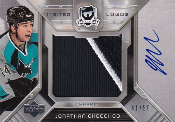 AUTO patch karta JONATHAN CHEECHOO 06-07 UD The CUP Limited Logos /50