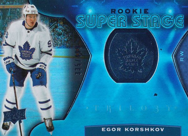 insert RC karta EGOR KORSHKOV 20-21 Trilogy Rookie Super Stage Blue /499