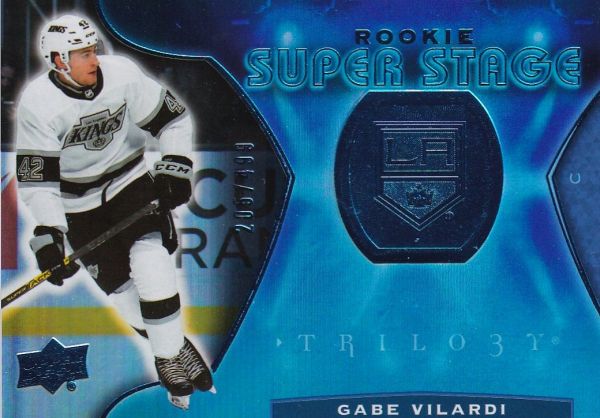 insert RC karta GABE VILARDI 20-21 Trilogy Rookie Super Stage Blue /499