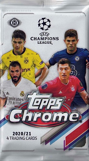 2020-21 Topps UEFA Champions League Chrome Soccer Hobby Balíček