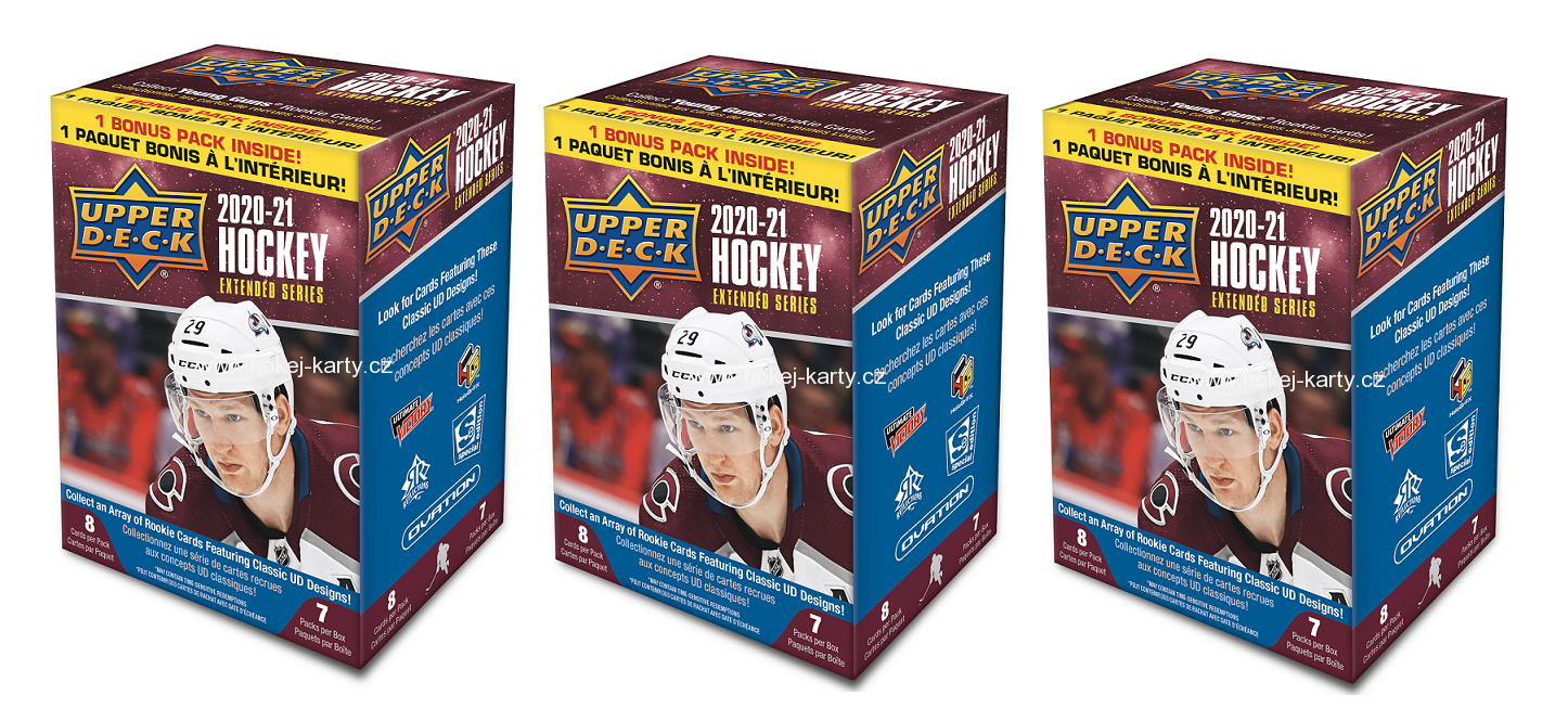 2020-21 Upper Deck Extended Series Hockey 3x Blaster Box