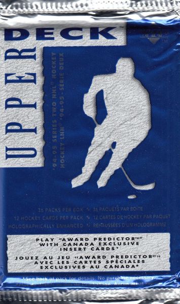 1994-95 Upper Deck Series 2 Hockey Canadian Hobby balíček